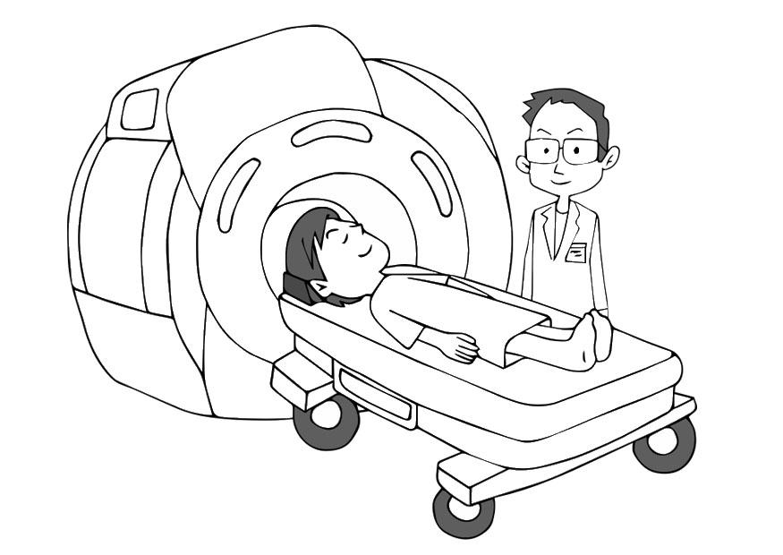 mrt scanner Malvorlage mrt scanner