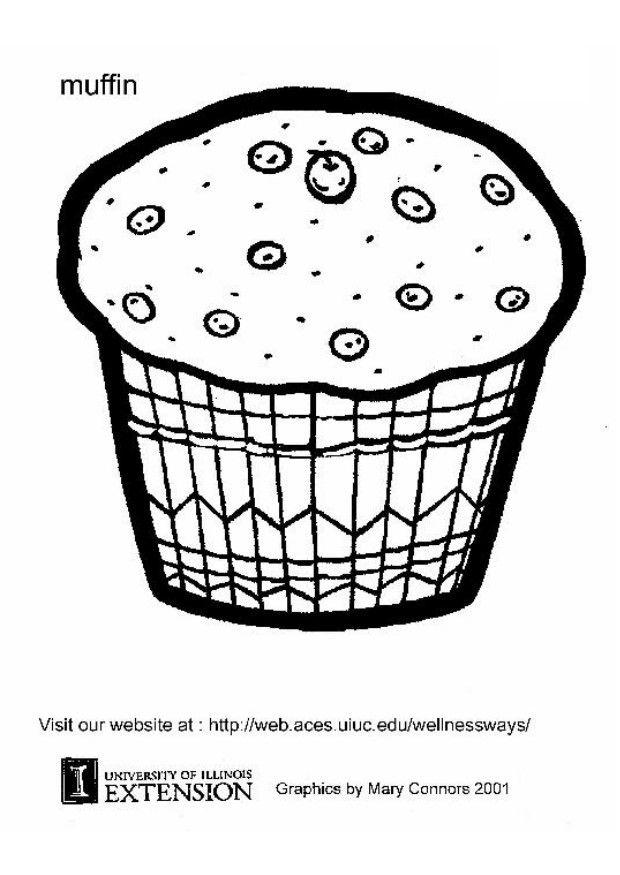 muffin Malvorlage muffin