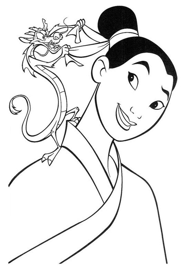 mulan Malvorlage mulan