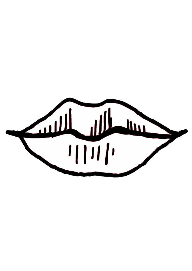 mund / lippen Malvorlage mund / lippen