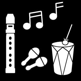 Malvorlage musik machen