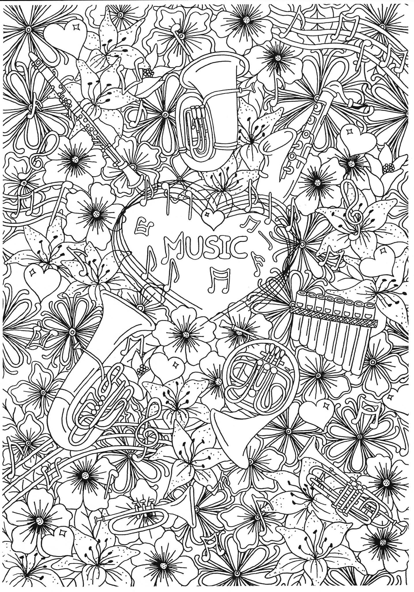 Malvorlage musikblasinstrumente