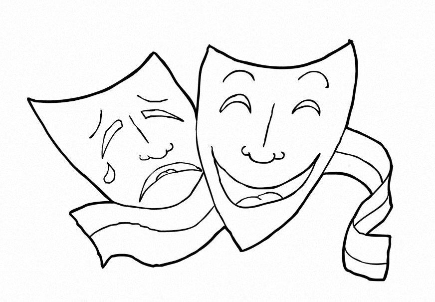 Malvorlage musische erziehung - theater