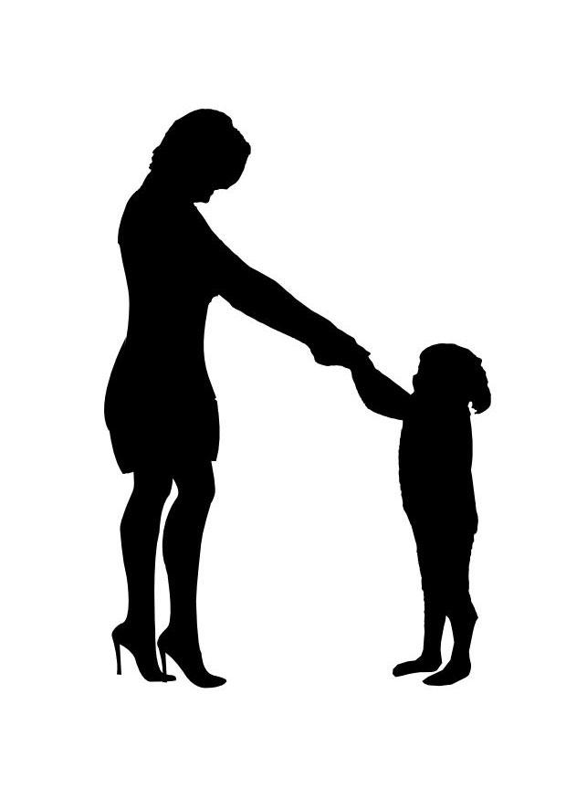 Malvorlage mutter mit tochter