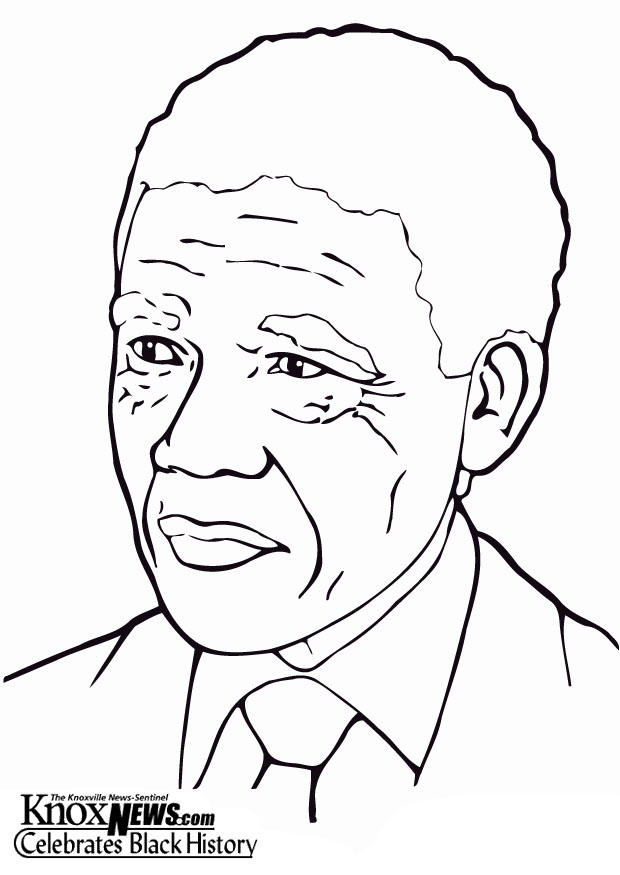 nelson mandela Malvorlage nelson mandela