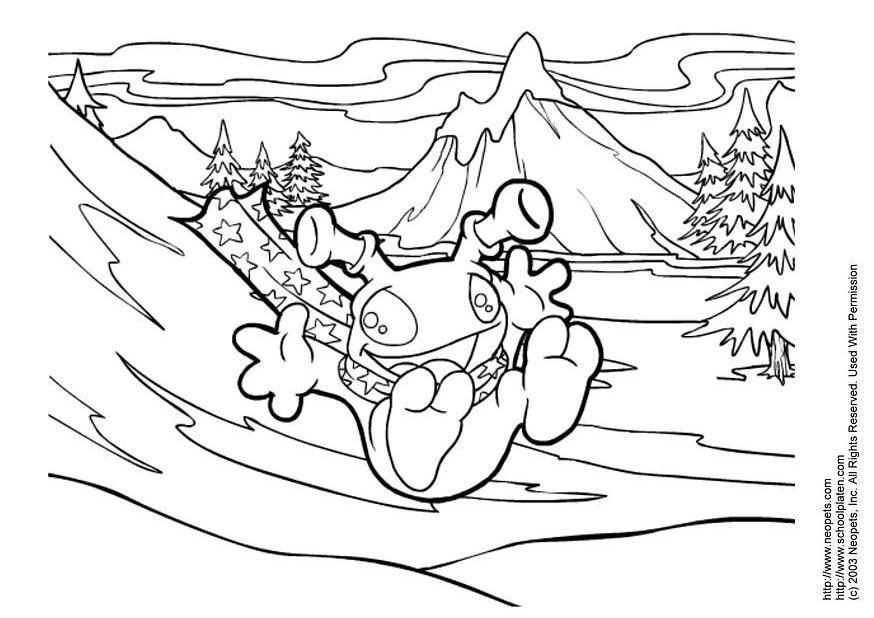 neopets winter Malvorlage neopets winter