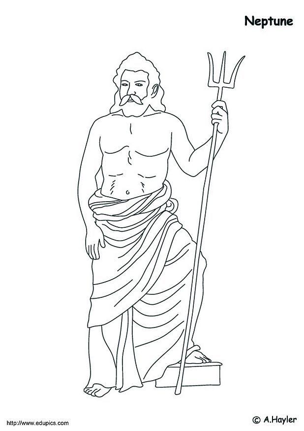neptun Malvorlage neptun