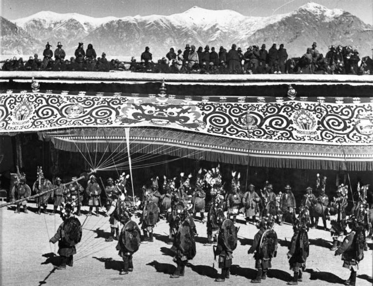 neujahr in tibet 1938 Foto neujahr in tibet 1938