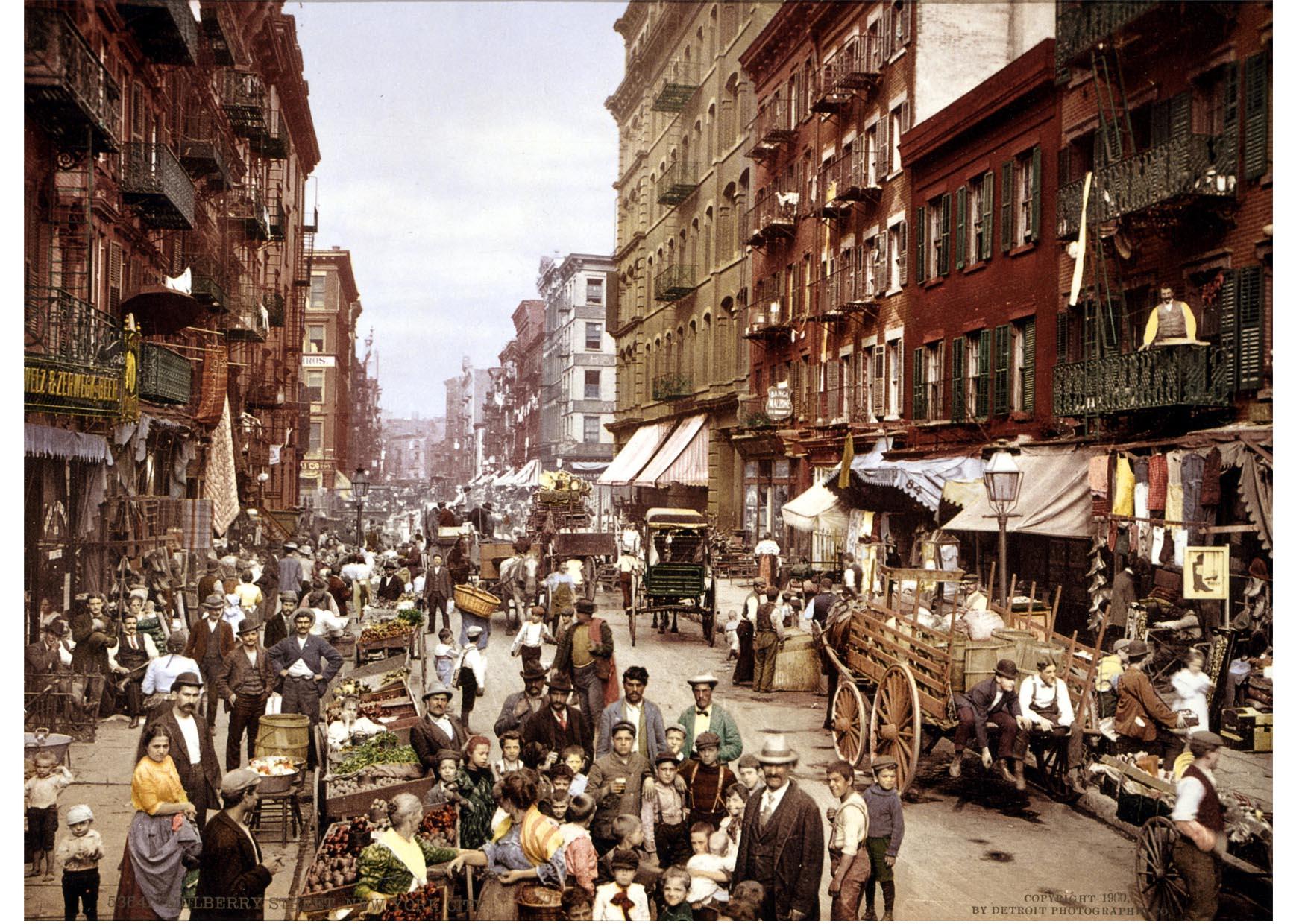 new york - mulverrystreet 1900 Foto new york - mulverrystreet 1900