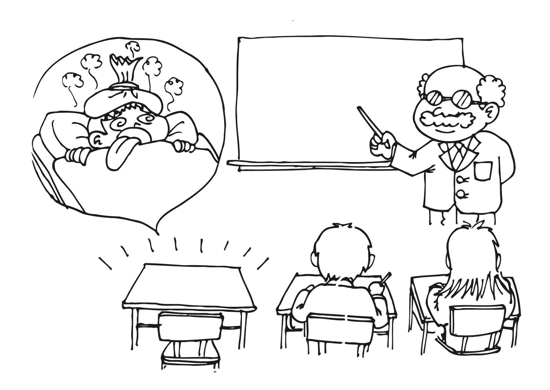 nicht in der schule wegen krankheit Malvorlage nicht in der schule wegen krankheit