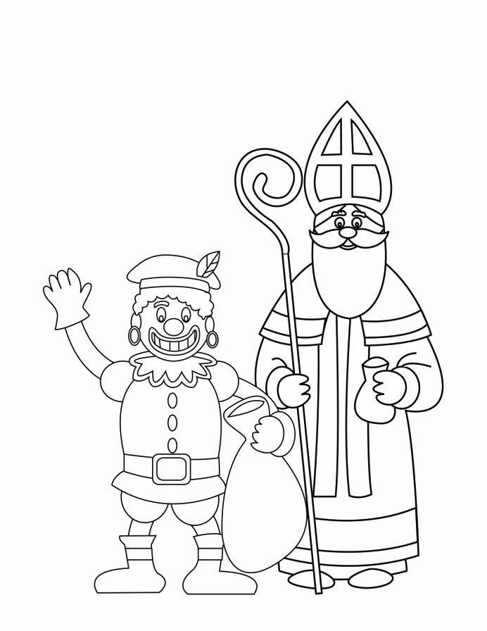 nikolaus und schwarzer peter Malvorlage nikolaus und schwarzer peter