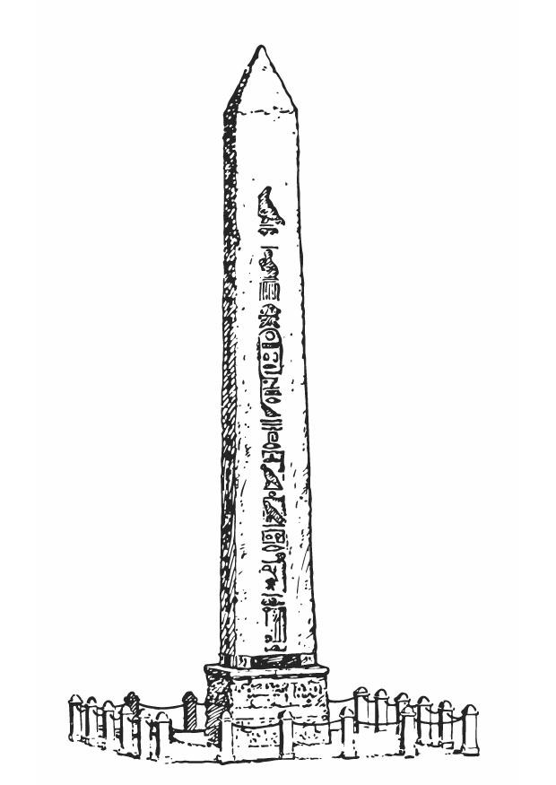 obelisk Malvorlage obelisk