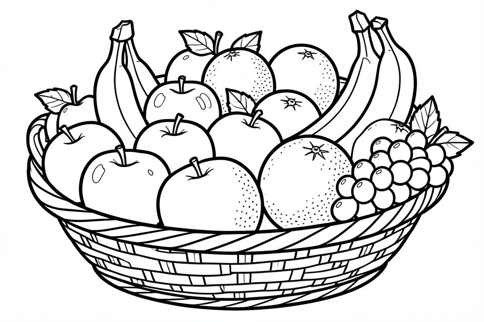 Malvorlage obstkorb