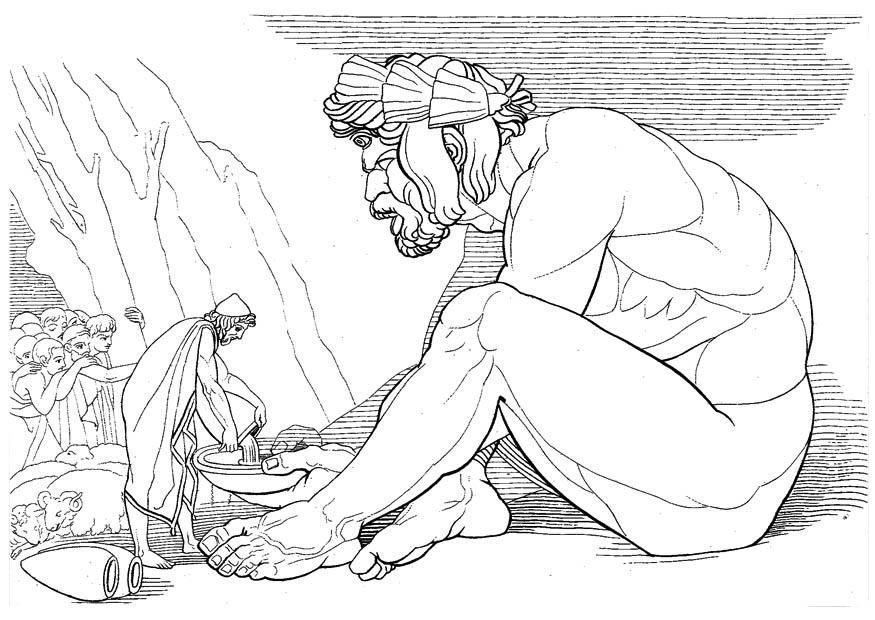 odysseus und der zyklop polyfemus Malvorlage odysseus und der zyklop polyfemus