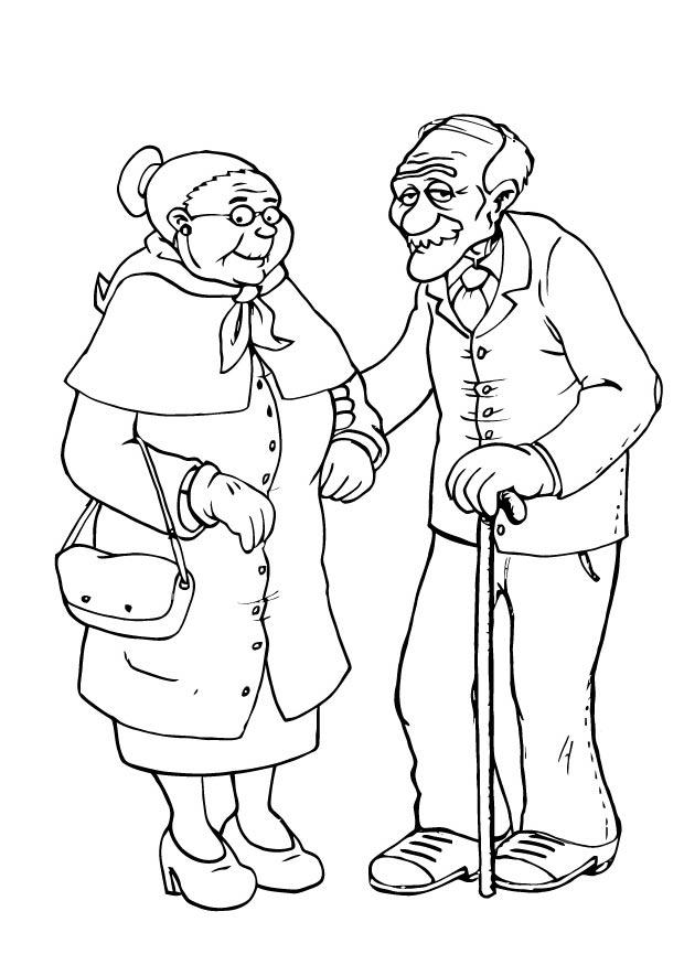 oma und opa Malvorlage oma und opa