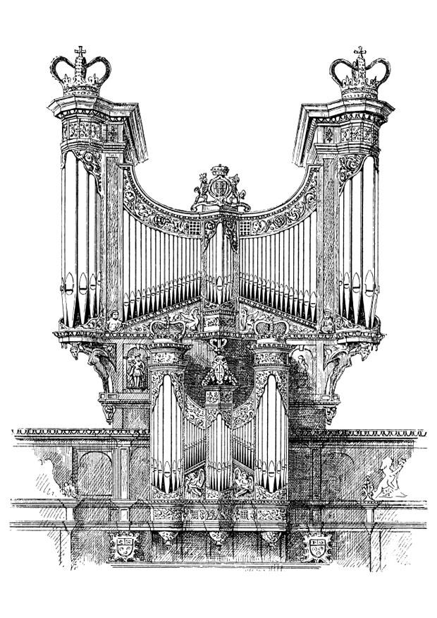 orgel Malvorlage orgel