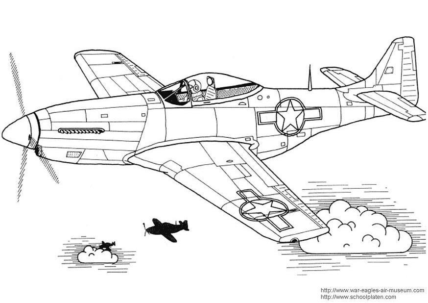 p-51 mustang Malvorlage p-51 mustang