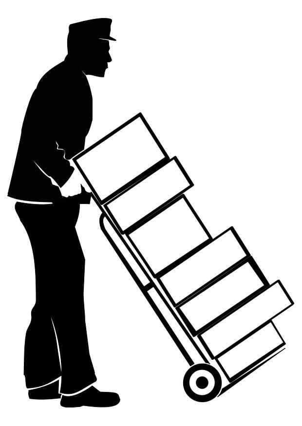paketdienst Malvorlage paketdienst