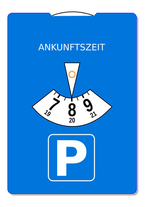 parkscheibe Bild parkscheibe