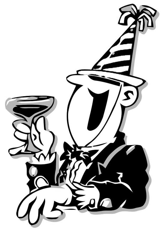 partygast Malvorlage partygast