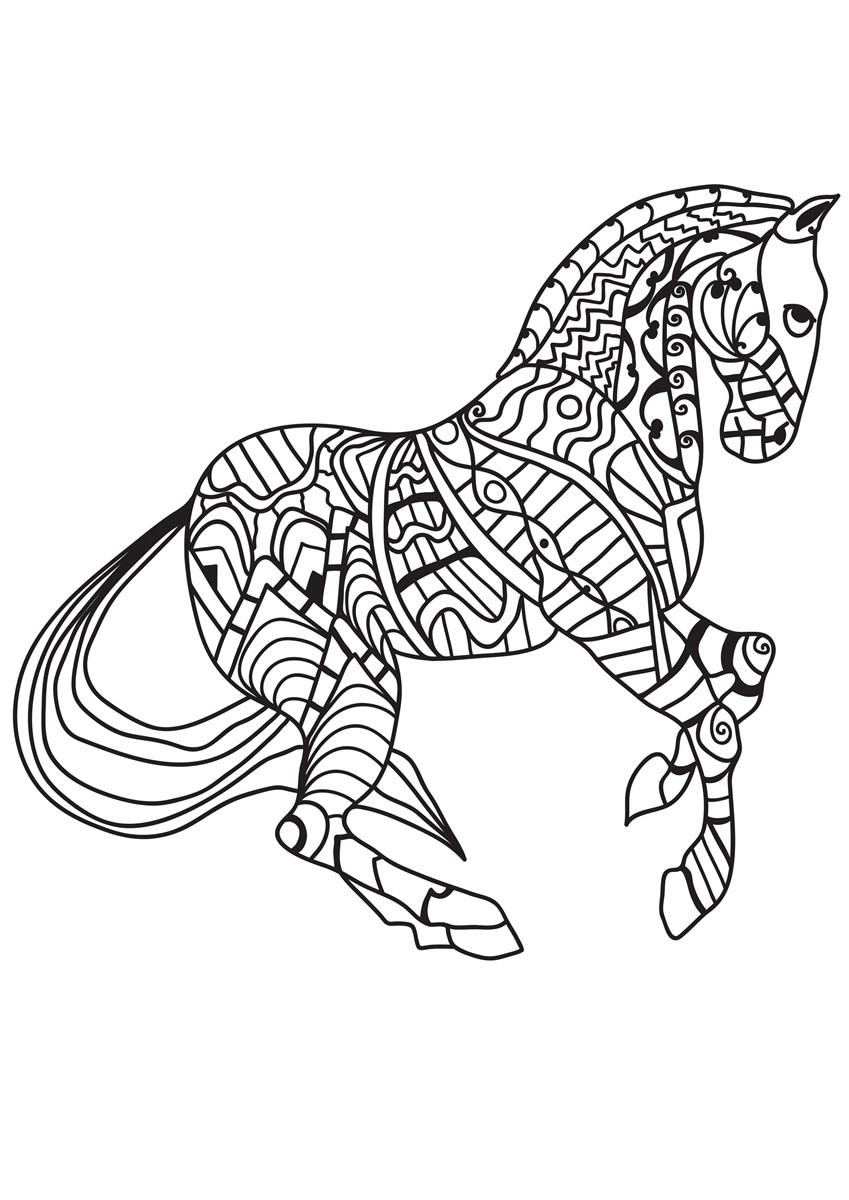 Malvorlage pferd