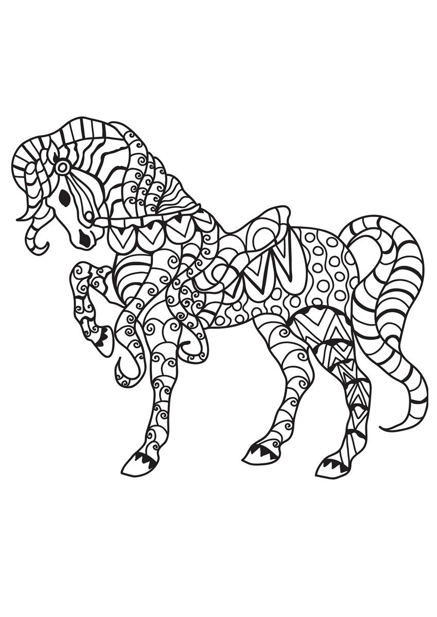 pferd mit sattel Malvorlage pferd mit sattel