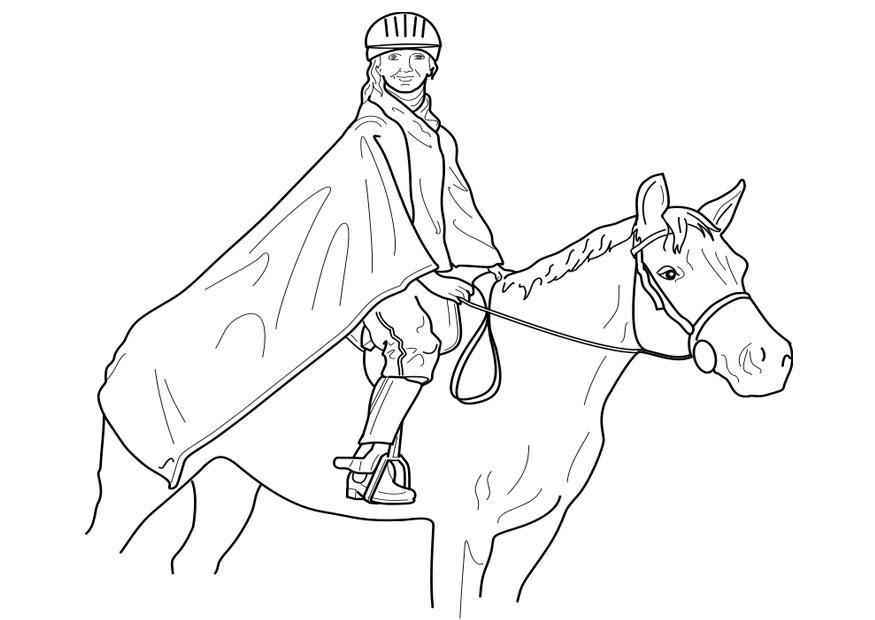 pferd reiten Malvorlage pferd reiten