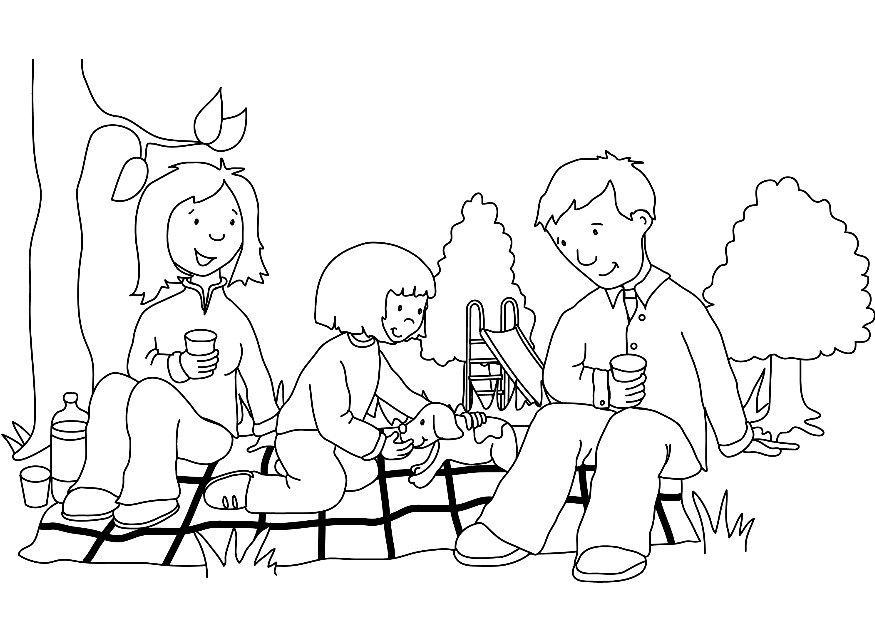 picknick Malvorlage picknick