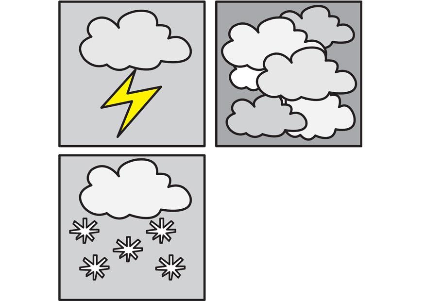 pictogramme wetter 3 Malvorlage pictogramme wetter 3
