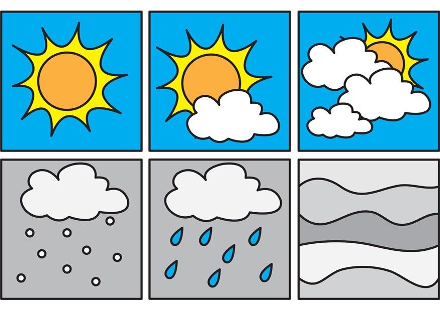 pictrogramme wetter 2 Malvorlage pictrogramme wetter 2