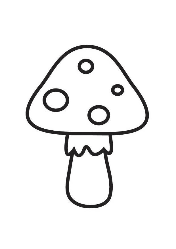 Malvorlage pilz mit punkten