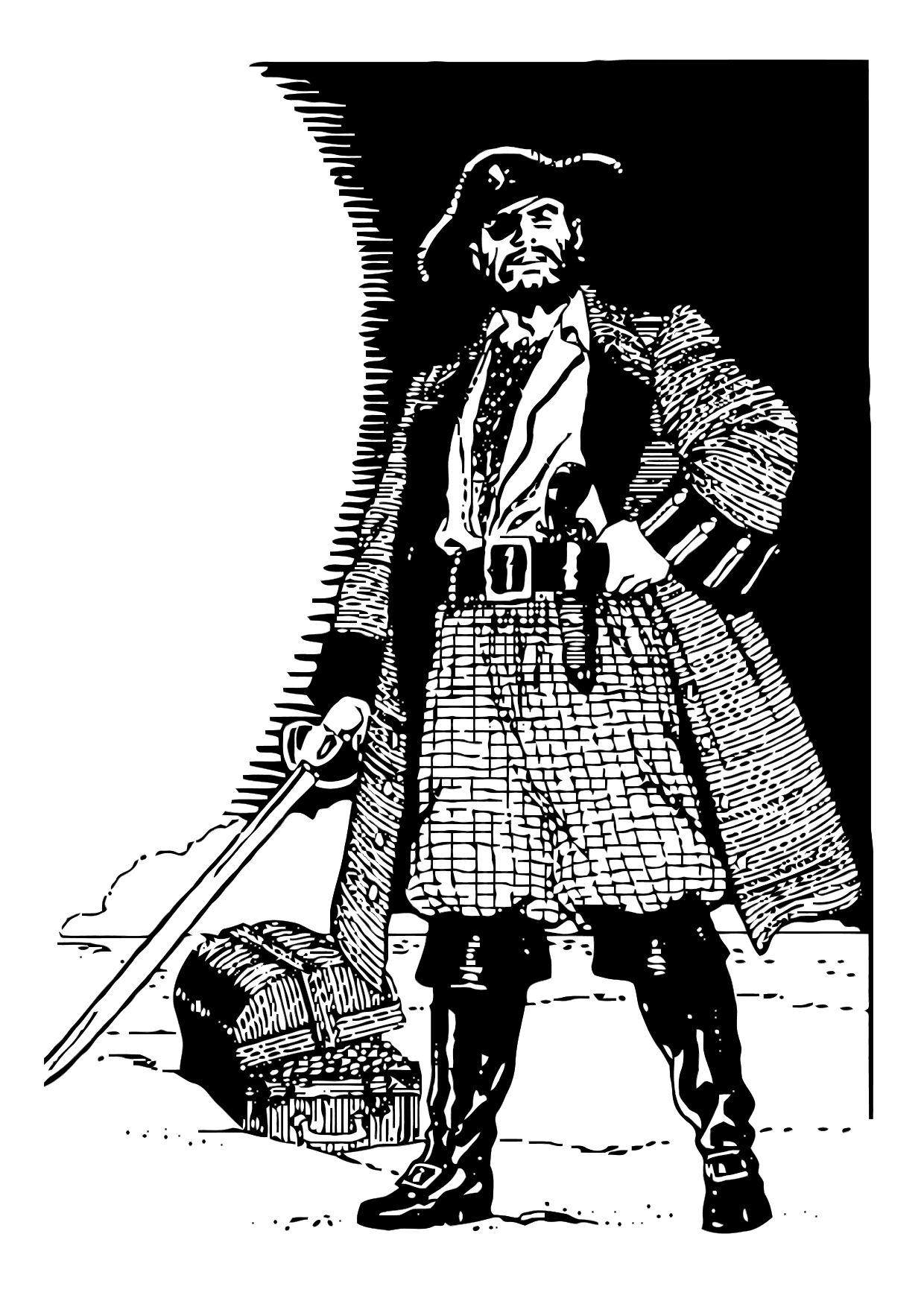 pirat Malvorlage pirat