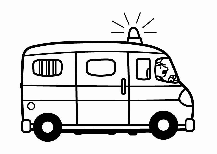 polizeibus Malvorlage polizeibus