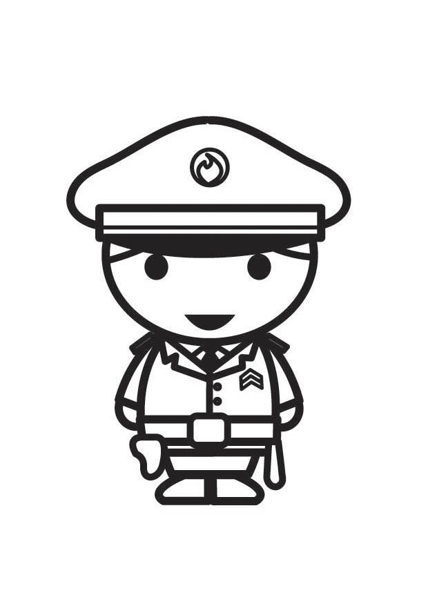 Malvorlage polizist
