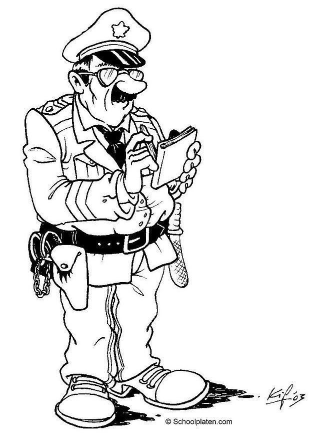 polizist Malvorlage polizist