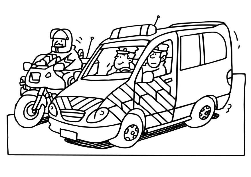 Malvorlage polizisten