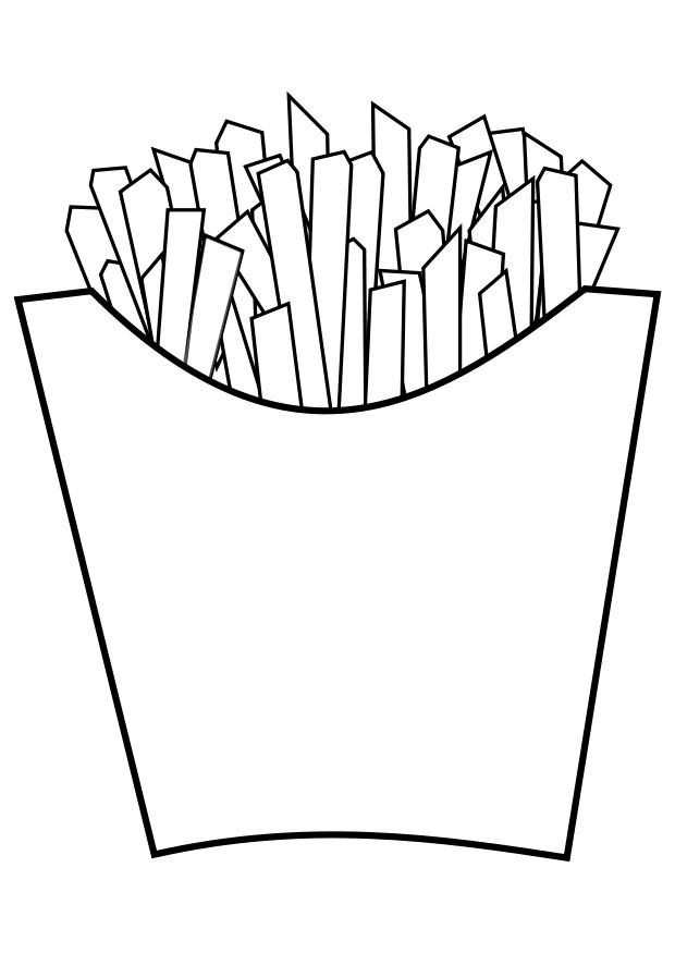 pommes frites Malvorlage pommes frites