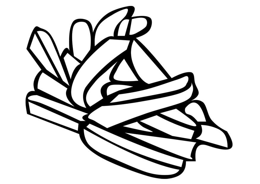 pommes frites Malvorlage pommes frites
