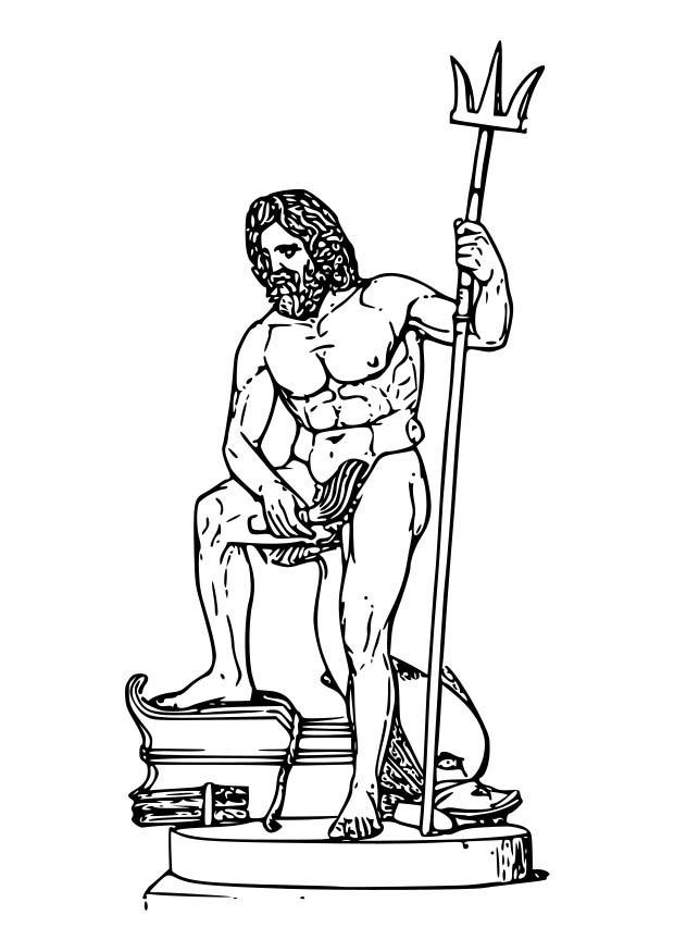 poseidon Malvorlage poseidon