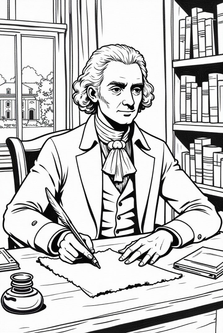 prA¤sident thomas jefferson Malvorlage prA¤sident thomas jefferson