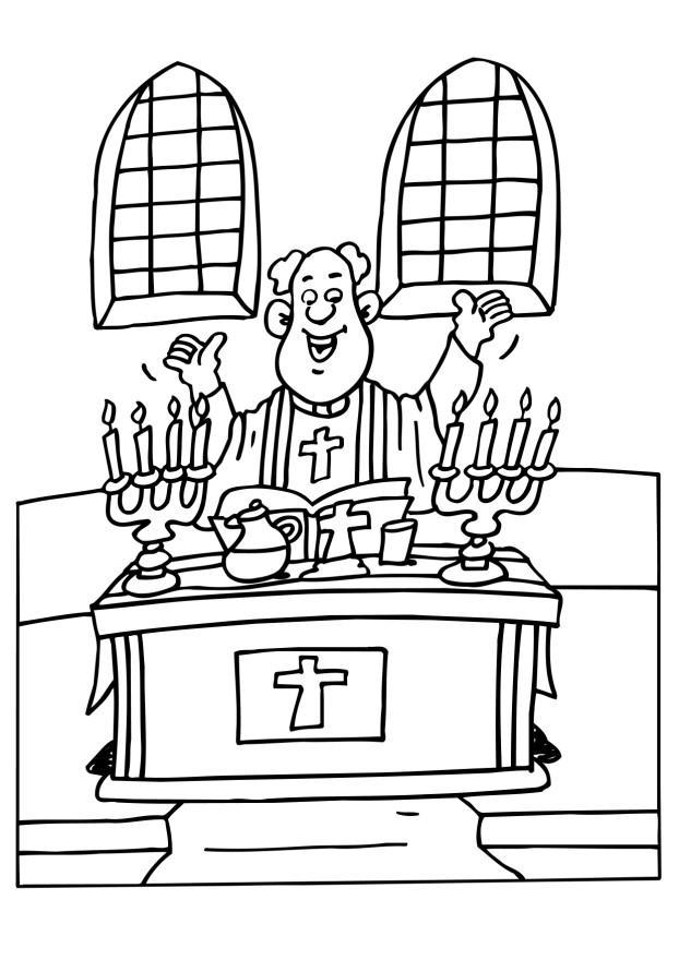 priester Malvorlage priester