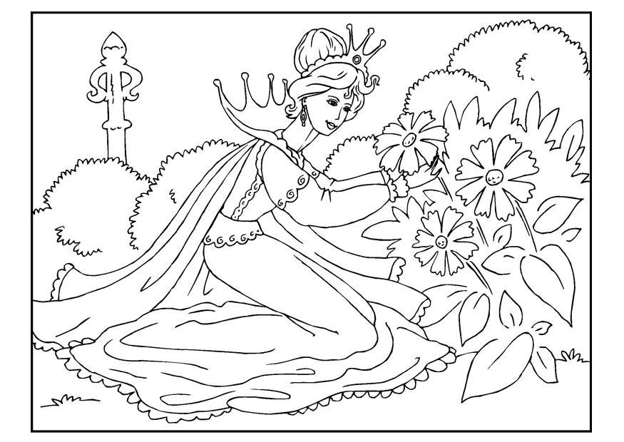 prinzessin pflA¼ckt blumen Malvorlage prinzessin pflA¼ckt blumen