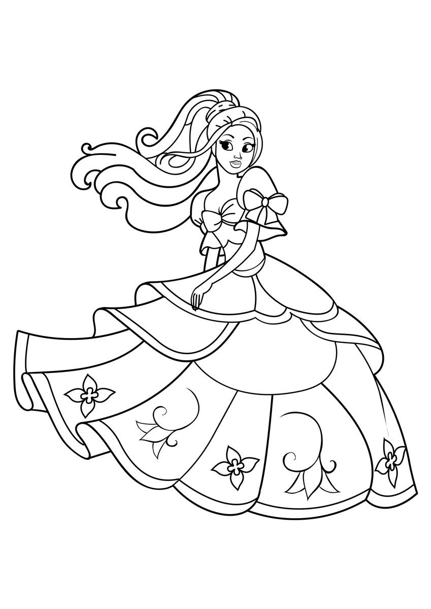 prinzessin tanzt Malvorlage prinzessin tanzt