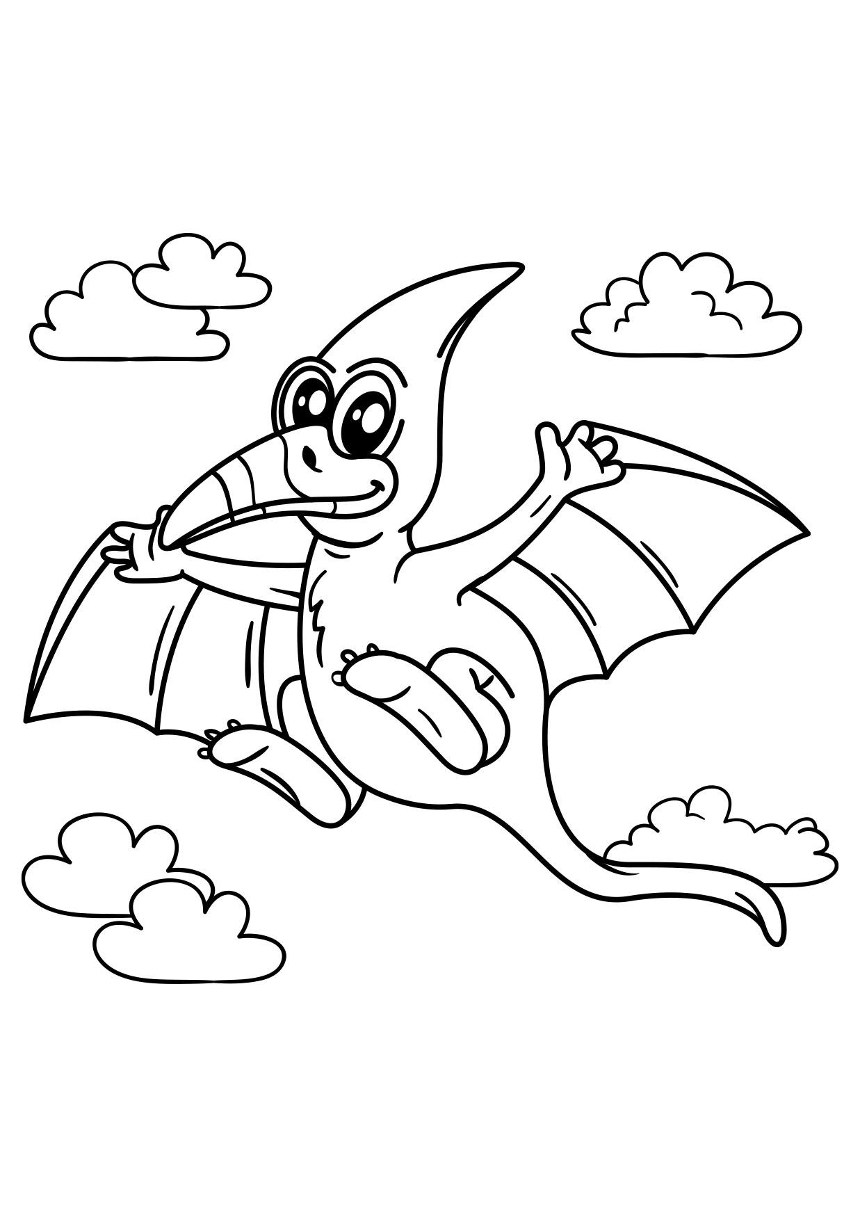 pteranodon fliegender dinosaurier Malvorlage pteranodon fliegender dinosaurier