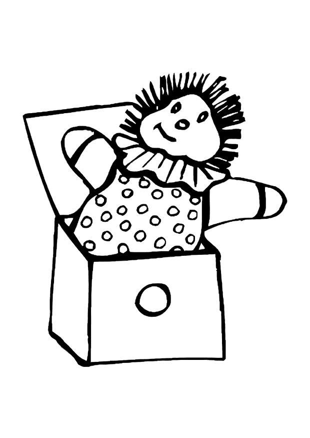 puppe aus der kiste Malvorlage puppe aus der kiste