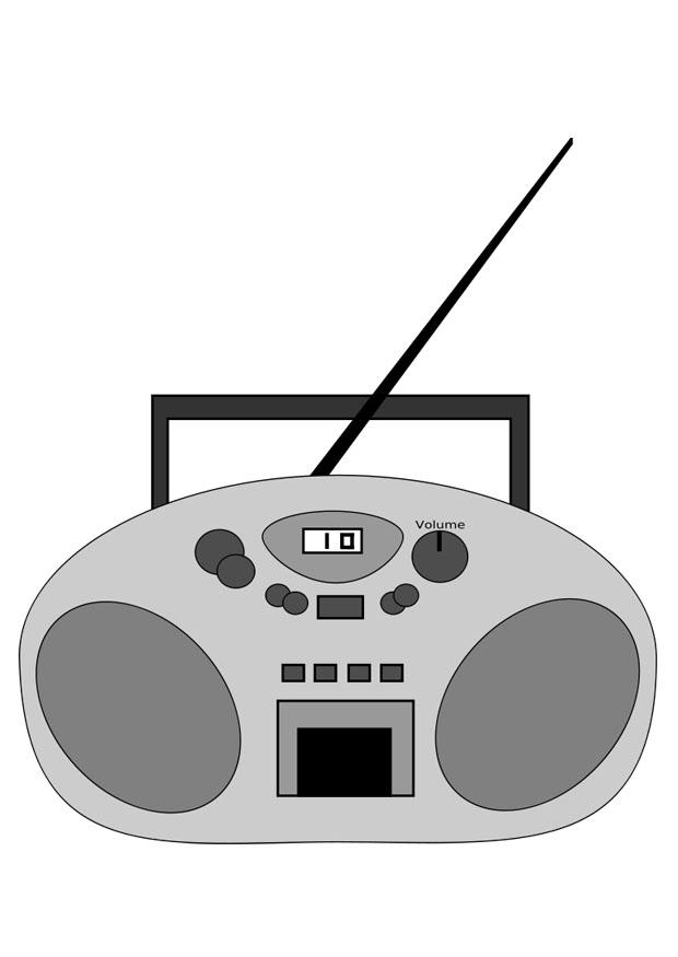 Malvorlage radio