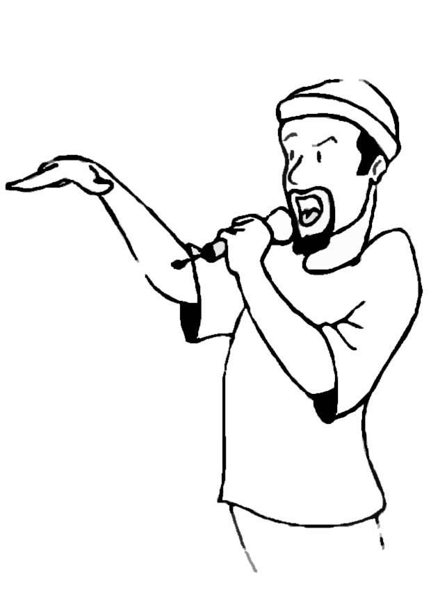 rapper Malvorlage rapper