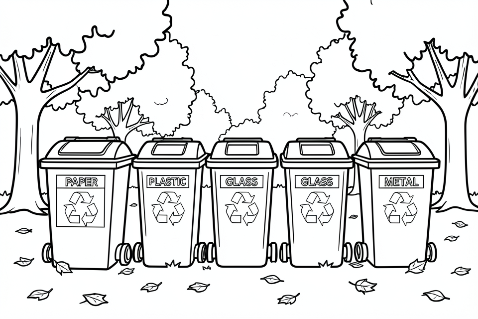Malvorlage recyceln