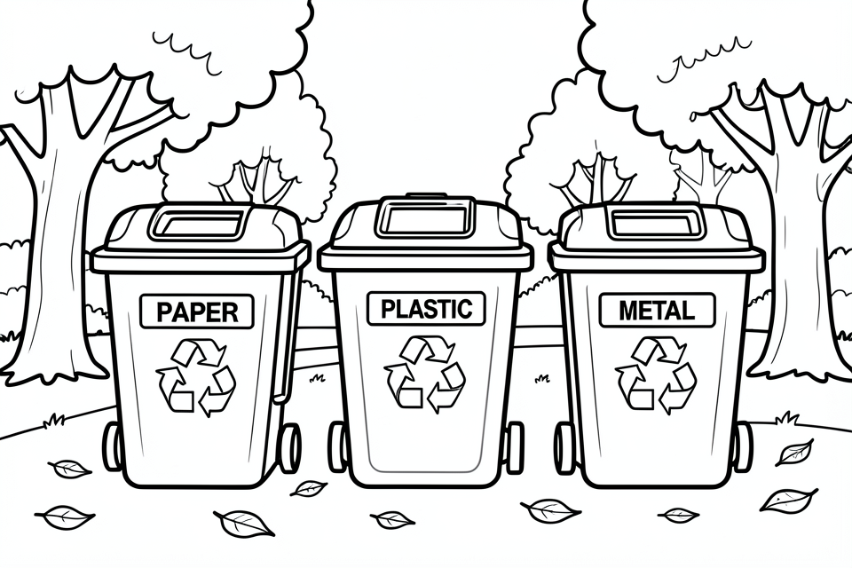 Malvorlage recyceln