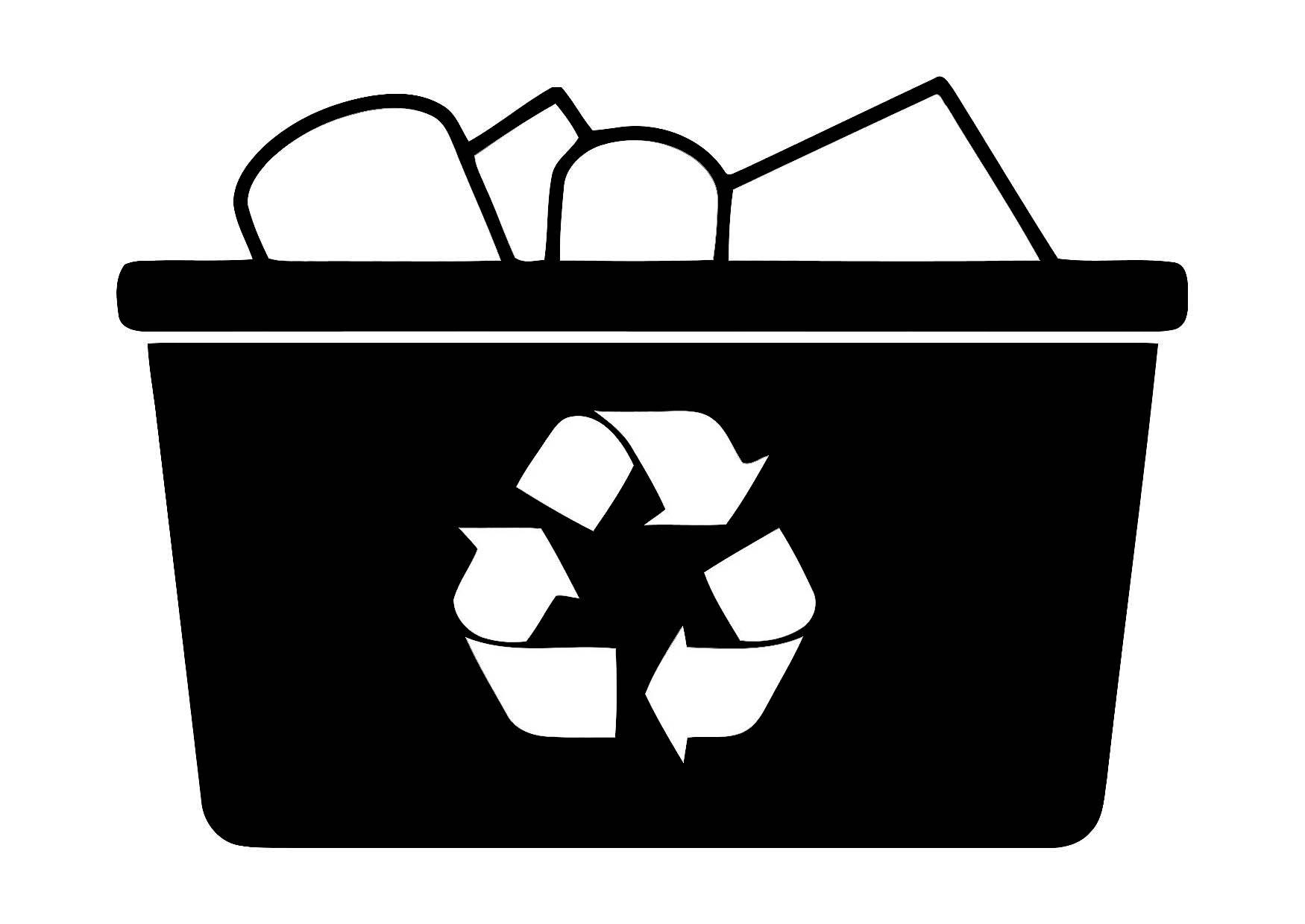Malvorlage recyclen